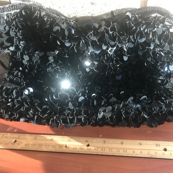 Thrashed Black Handbag Lightly Used Very Cute - Picture 2 of 6